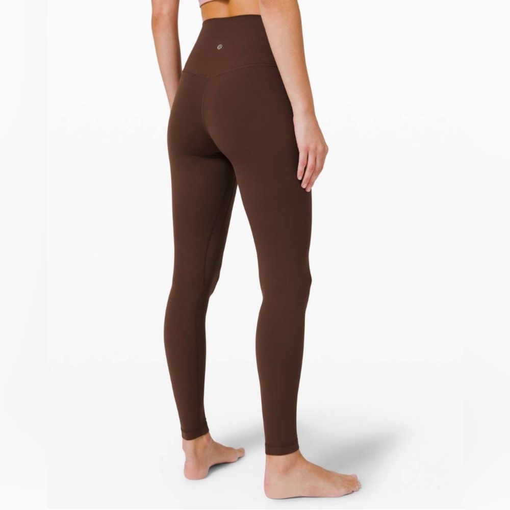 EUC 🤎 Lululemon Align Pant 25" Brown Earth size 6